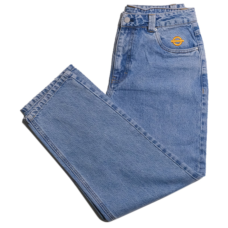 Underground Logo Drawstring Denim  - Light Blue