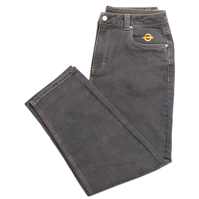 Underground Logo Drawstring Denim  - Washed Black