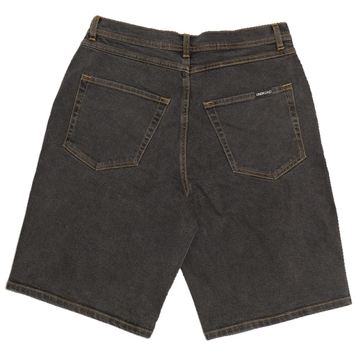 Underground Logo Drawstring Jorts  - Washed Black Back