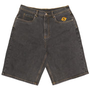 Underground Logo Drawstring Jorts  - Washed Black Front
