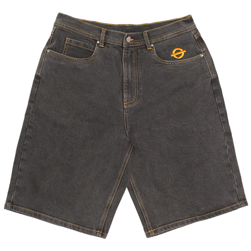 Underground Logo Drawstring Jorts  - Washed Black Front