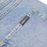 Underground Logo Drawstring Jorts  - Washed Blue Back Detail