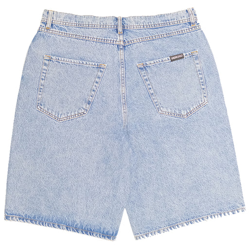 Underground Logo Drawstring Jorts  - Washed Blue Back