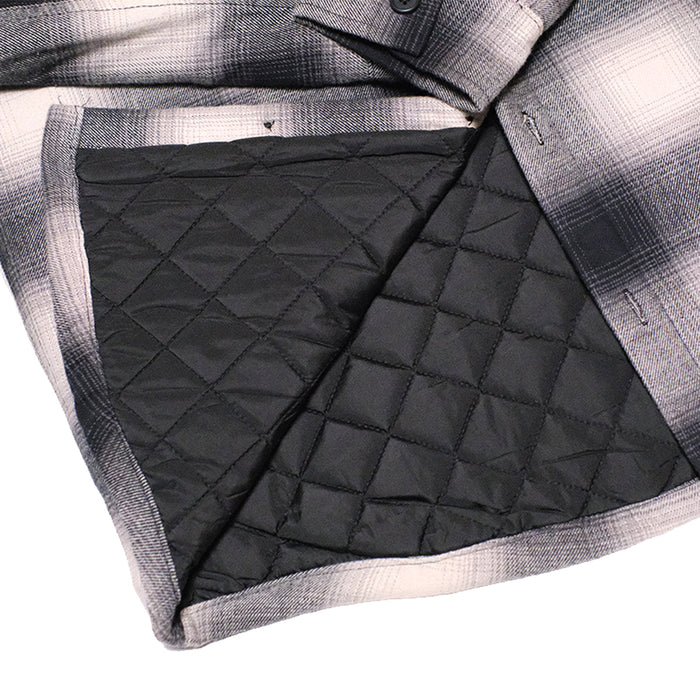 Underground Quilted Flannel (Shacket) - Black Detail