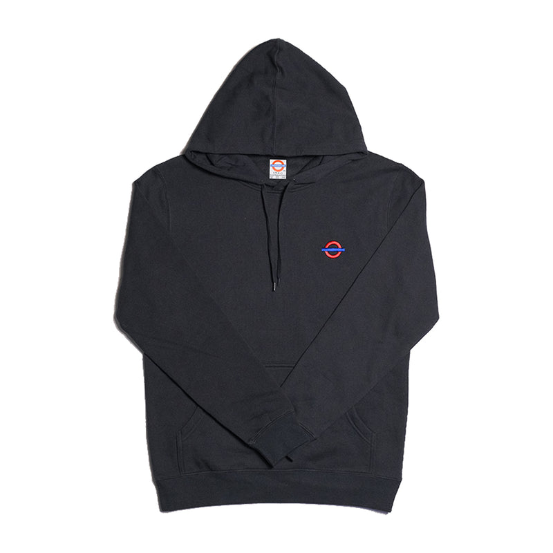 Underground Roundel Hoodie - Blue Graphite Front