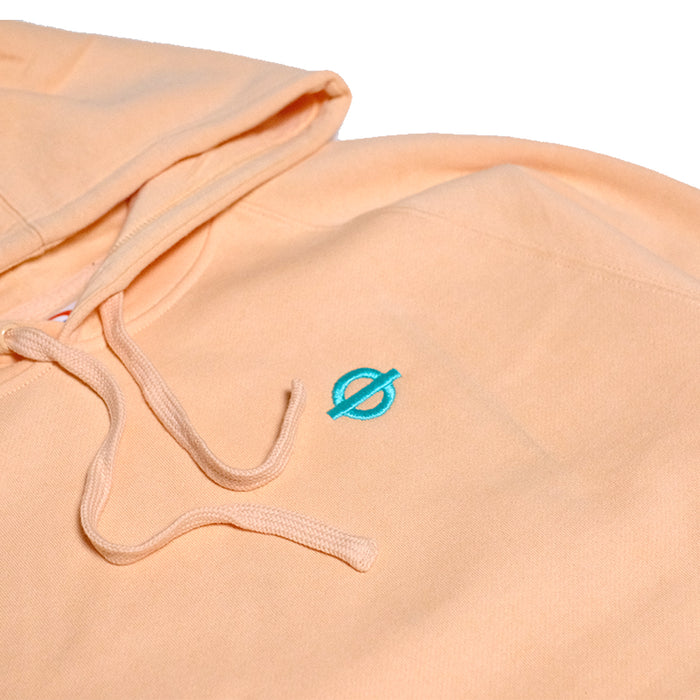 Underground Roundel Hoodie - Peach Detail