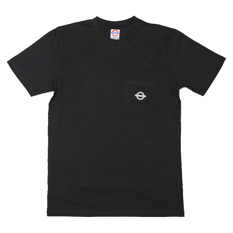 Underground Roundel Logo Pocket T - Black Front