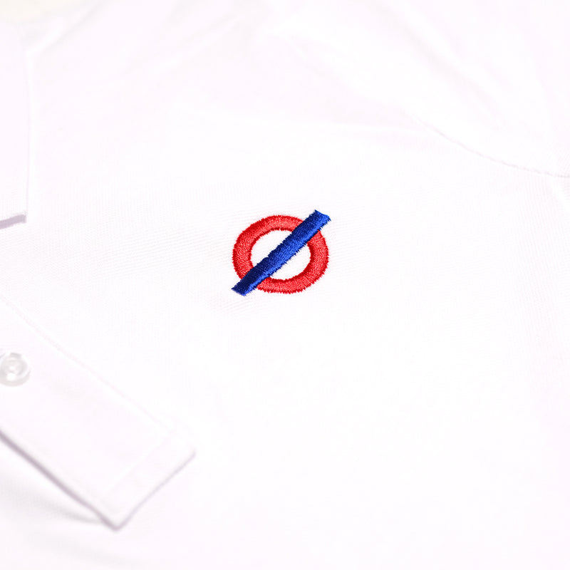 Underground Roundel Logo Polo - White Detail