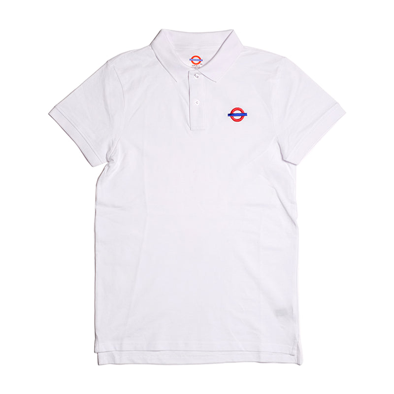 Underground Roundel Logo Polo - White Front