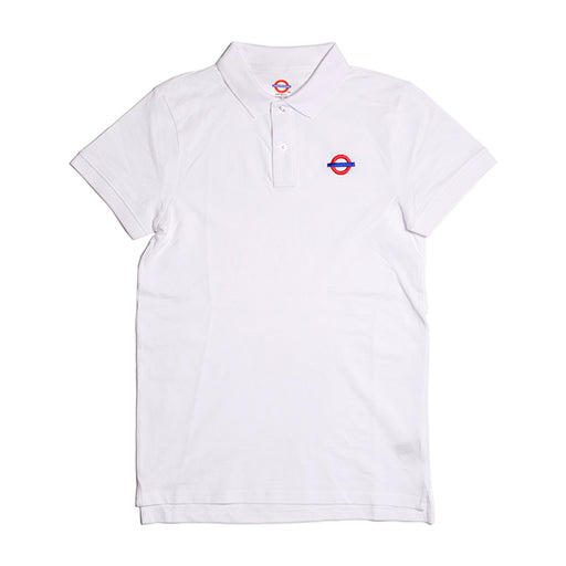 Underground Roundel Logo Polo - White Front