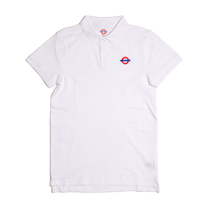 Underground Roundel Logo Polo - White Front