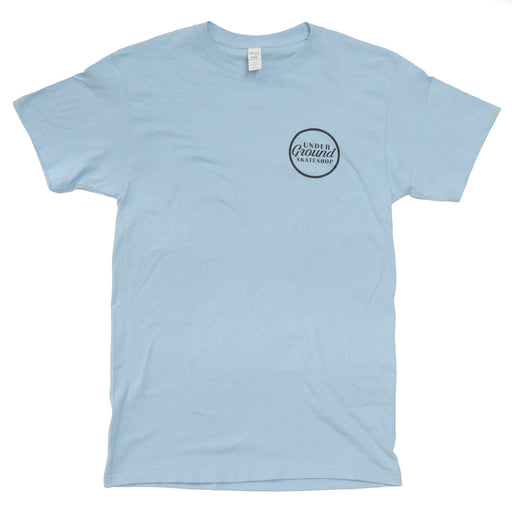 Underground Stamp T-Shirt - Sky Blue | Underground Skate Shop