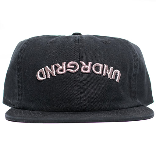 Underground Switch 6 Panel Hat - Black/Charcoal