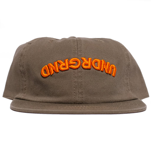 Underground Switch 6 Panel Hat - Walnut Front