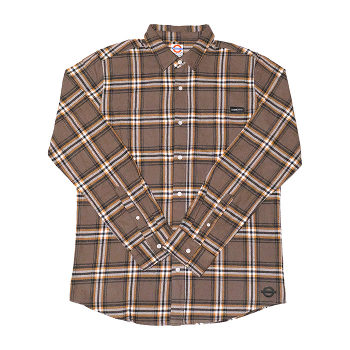 Underground Worker Flannel - Brown Front