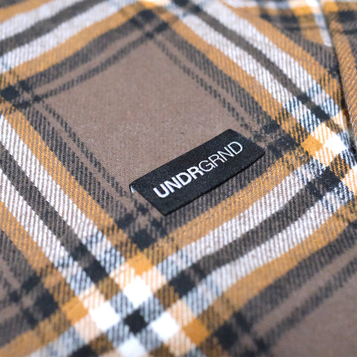 Underground Worker Flannel - Brown Label Detail