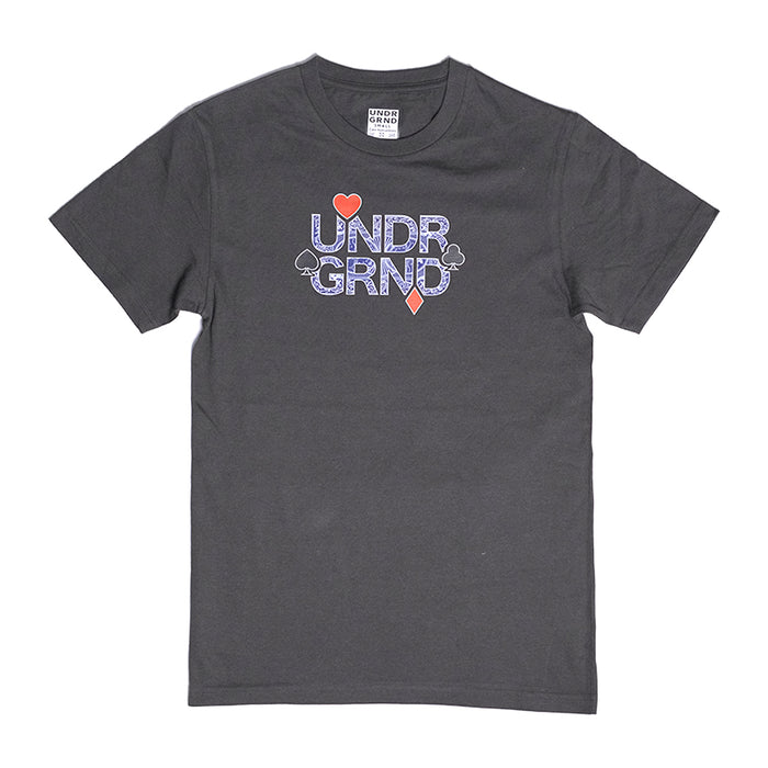 Underground "Cards" T-Shirt - Charcoal