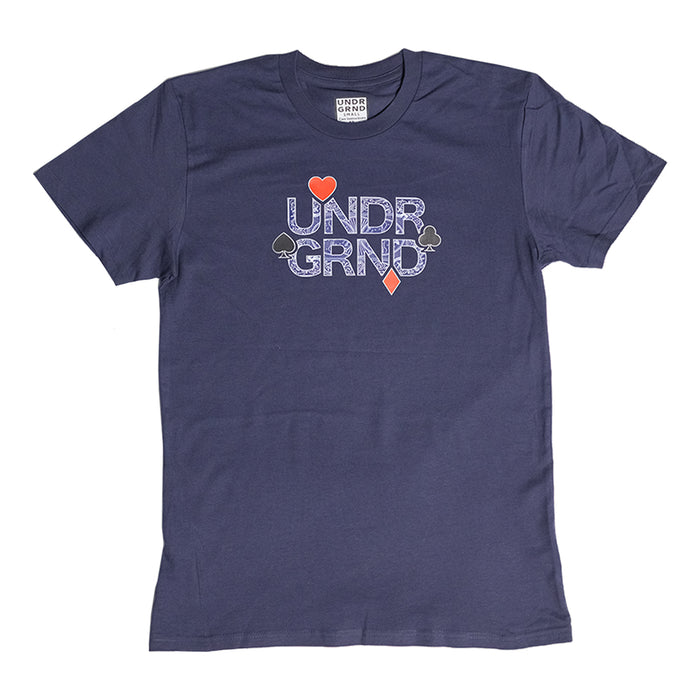 Underground "Cards" T-Shirt - Navy