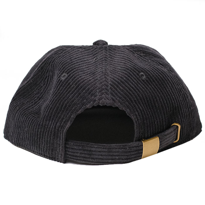 Underground "Chain" Corduroy 6 Panel Hat - Black