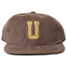 Underground "Chain" Corduroy 6 Panel Hat - Brown Front