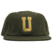 Underground "Chain" Wool 6 Panel Hat - Army Green Front
