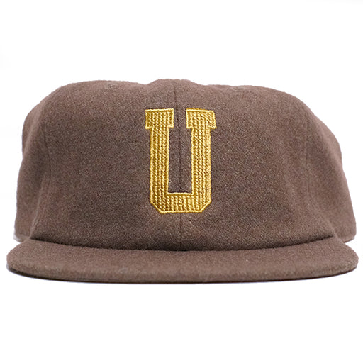 Underground "Chain" Wool 6 Panel Hat - Brown Front