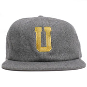 Underground "Chain" Wool 6 Panel Hat - Steel Grey Front