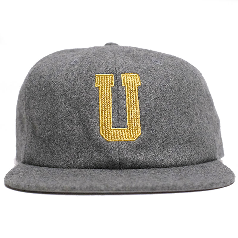 Underground "Chain" Wool 6 Panel Hat - Steel Grey Front
