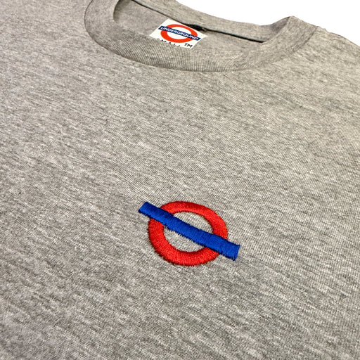 Underground "Roundel" T-Shirt - Heather Grey Detail