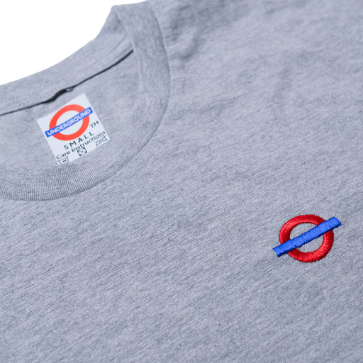 Underground "Roundel" T-Shirt - Heather Grey Detail