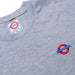 Underground "Roundel" T-Shirt - Heather Grey Detail