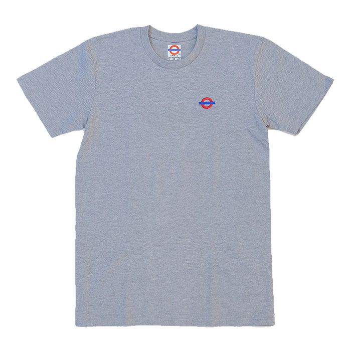 Underground "Roundel" T-Shirt - Heather Grey Front