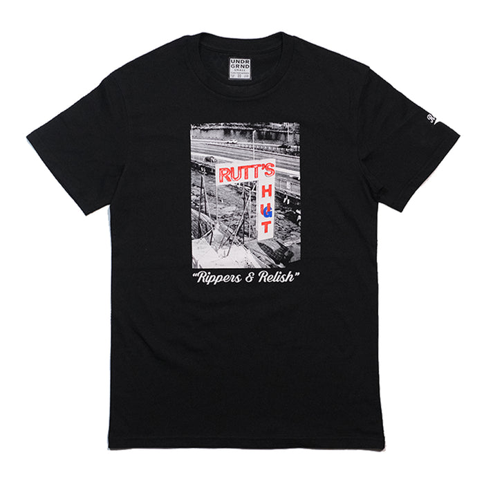 Underground x Rutts Hut "Rippers & Relish" T-Shirt Front