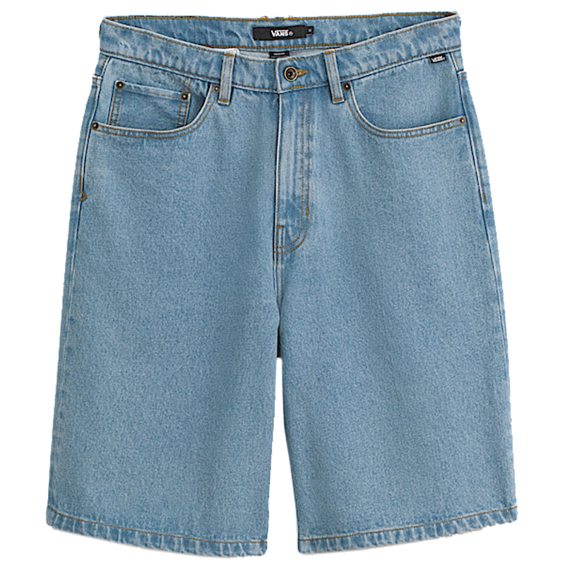 Vans Check-5 Baggy Denim Shorts - Stonewash Blue Front