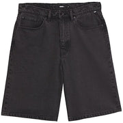 Vans Check-5 Baggy Denim Shorts - Washed Black Front