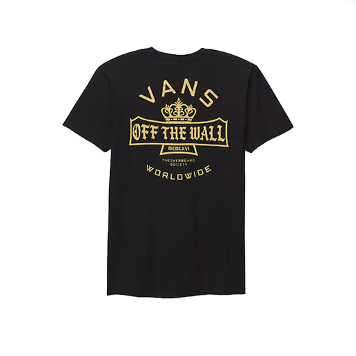 Vans Checkerboard Society T-Shirt - Black | Underground Skate Shop