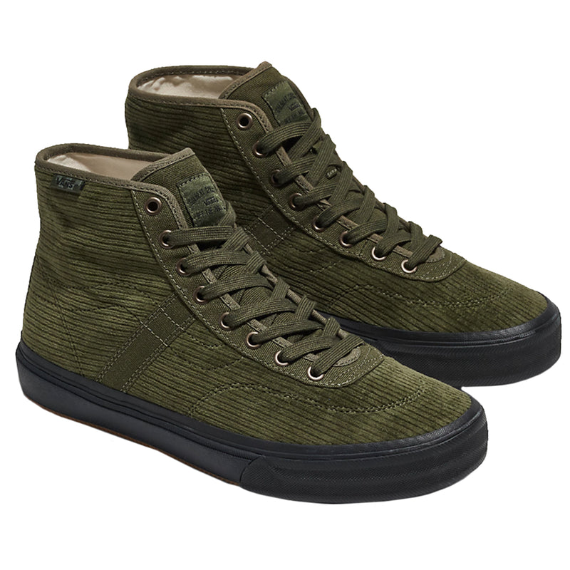 Vans Crockett High Pro Decon - Olive/Black Corduroy | Underground Skate Shop