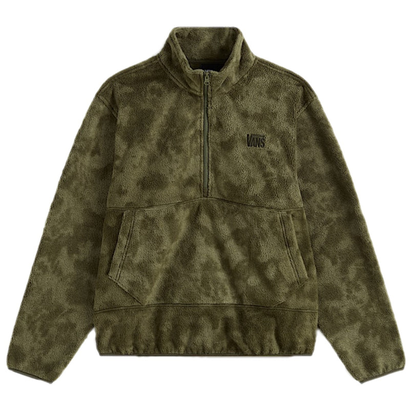 Vans Shepard Half-Zip Polar Fleece - Moss Front
