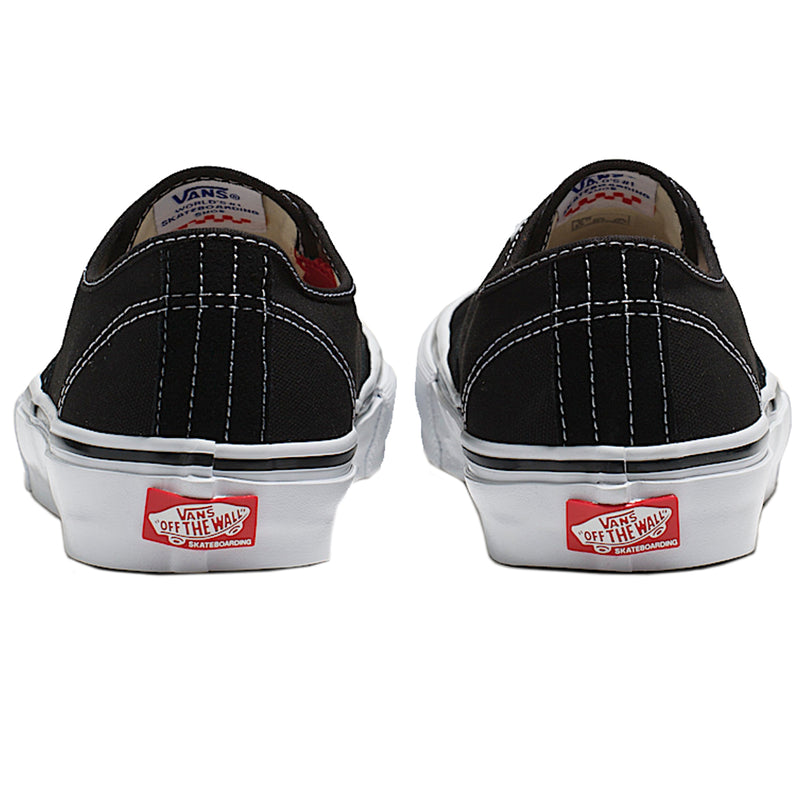 Vans Skate Authentic Low - Black/White Heel