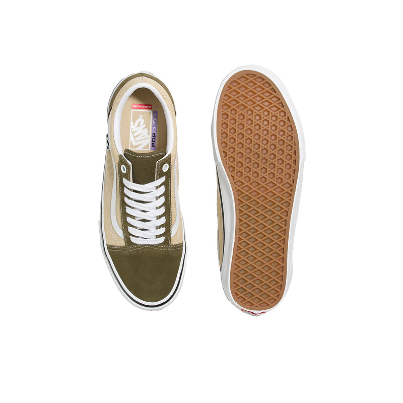 Vans Skate Old Skool - Dark Olive/White | Underground Skate Shop