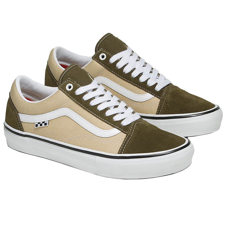 Vans Skate Old Skool - Dark Olive/White | Underground Skate Shop