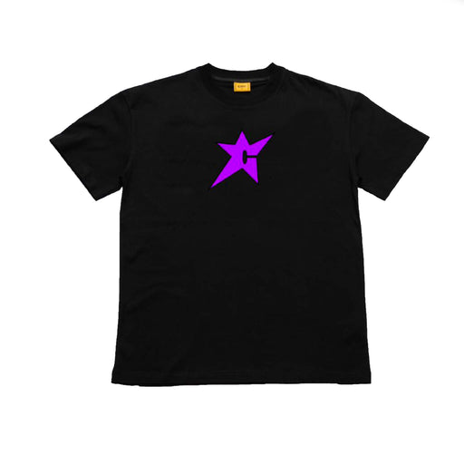 Carpet Company C Star Logo T-Shirt - Black/Purple | Underground Skate Shop