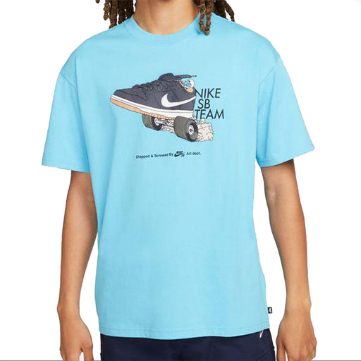 Nike SB Dunk Team T-Shirt - Sky Blue FJ1137-416 | Underground Skate Shop