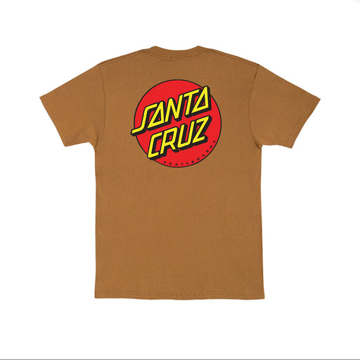 Santa Cruz Classic Dot T-Shirt - Brown | Underground Skate Shop