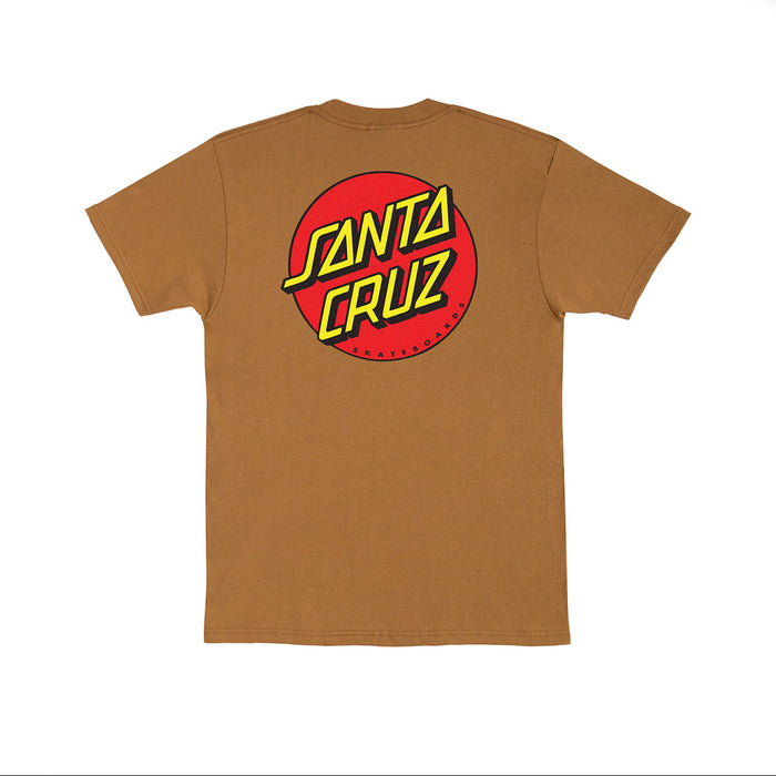 Santa Cruz Classic Dot T-Shirt - Brown | Underground Skate Shop