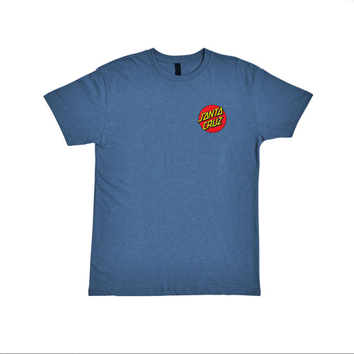 Santa Cruz Classic Dot T-Shirt - Heather Blue | Underground Skate Shop