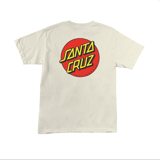 Santa Cruz Classic Dot T-Shirt - Cream | Underground Skate Shop