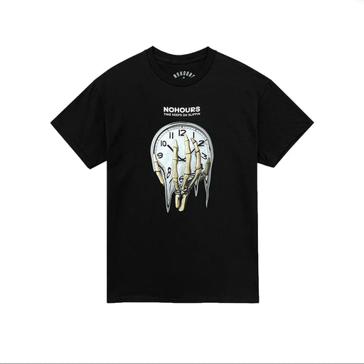 No Hours Slippin T-Shirt - Black  | Underground Skate Shop