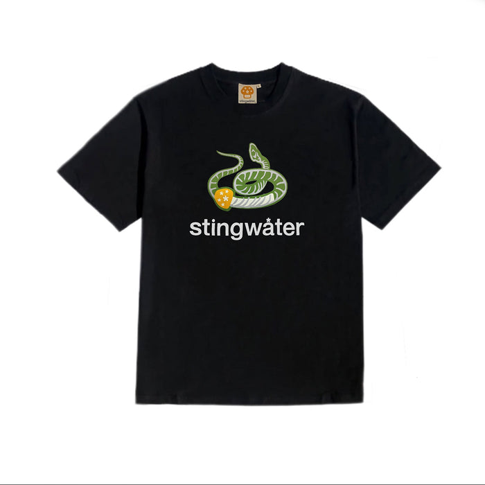 Stingwater  Snake Fossil T-Shirt - Black | Underground Skate Shop