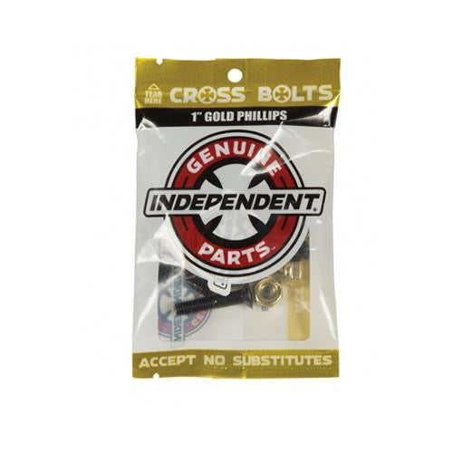 Indy Cross Bolts Hardware - Phillips 1" | Underground Skate Shop